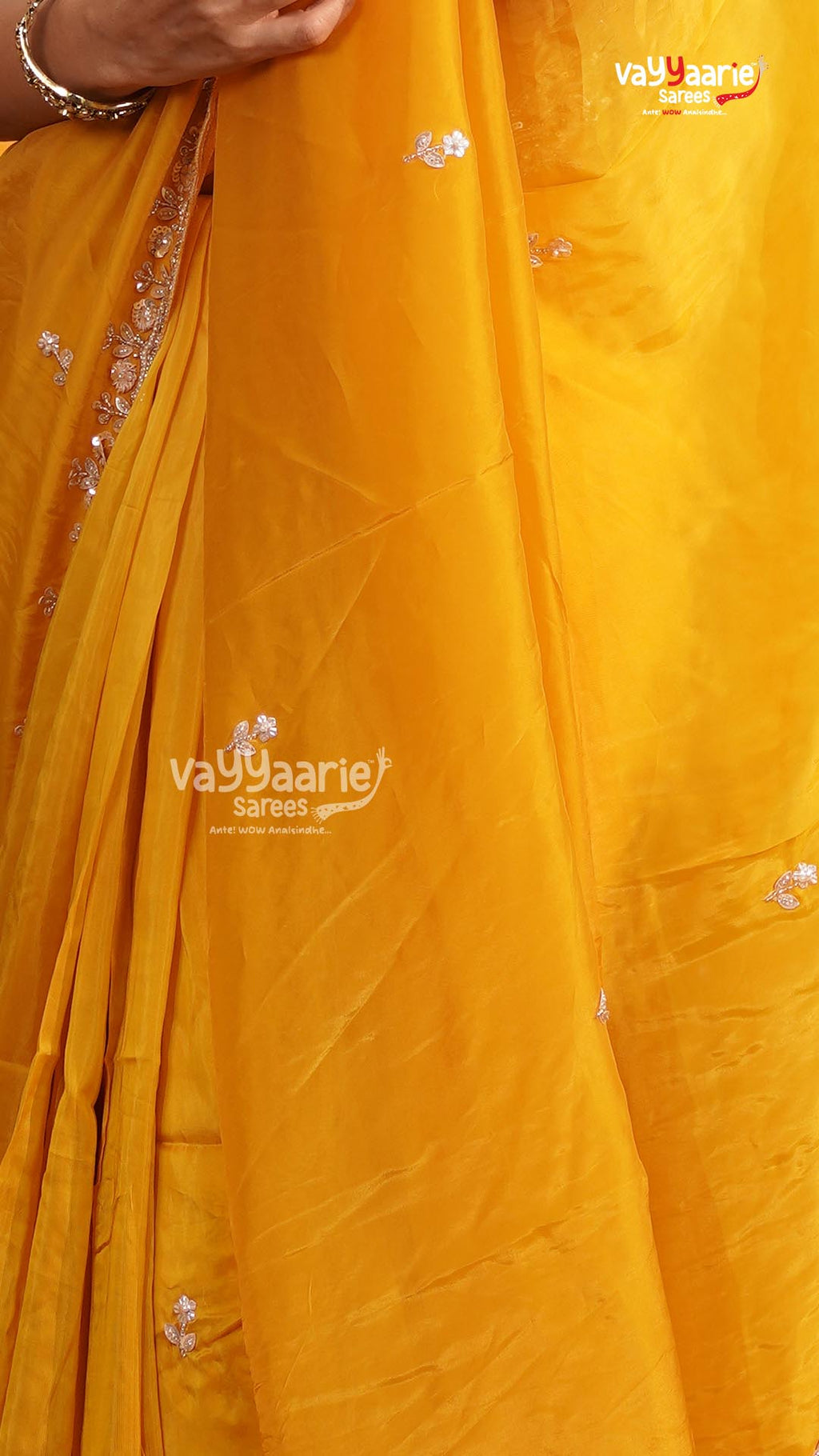 Gold Fancy Saree | Designer Ethnic Wear Saree | Vayyaarie Sarees