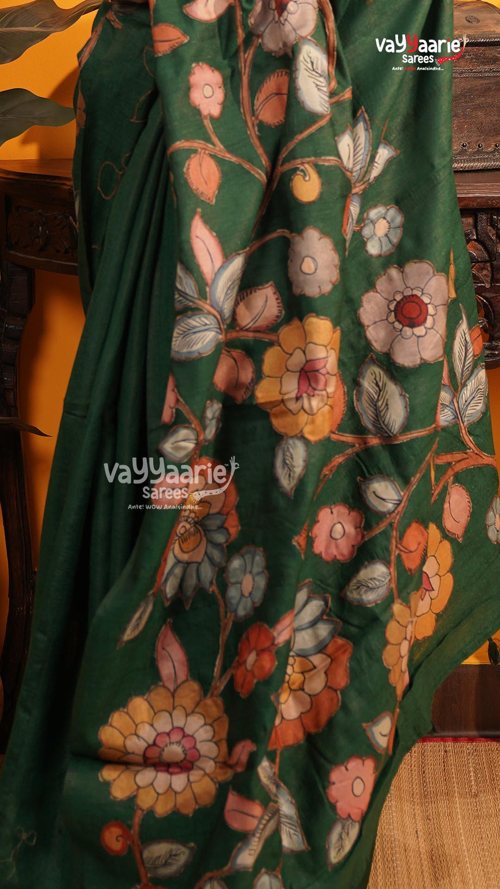 Green Fancy Saree | Fancy Ethnic Wear Saree | Vayyaarie Sarees