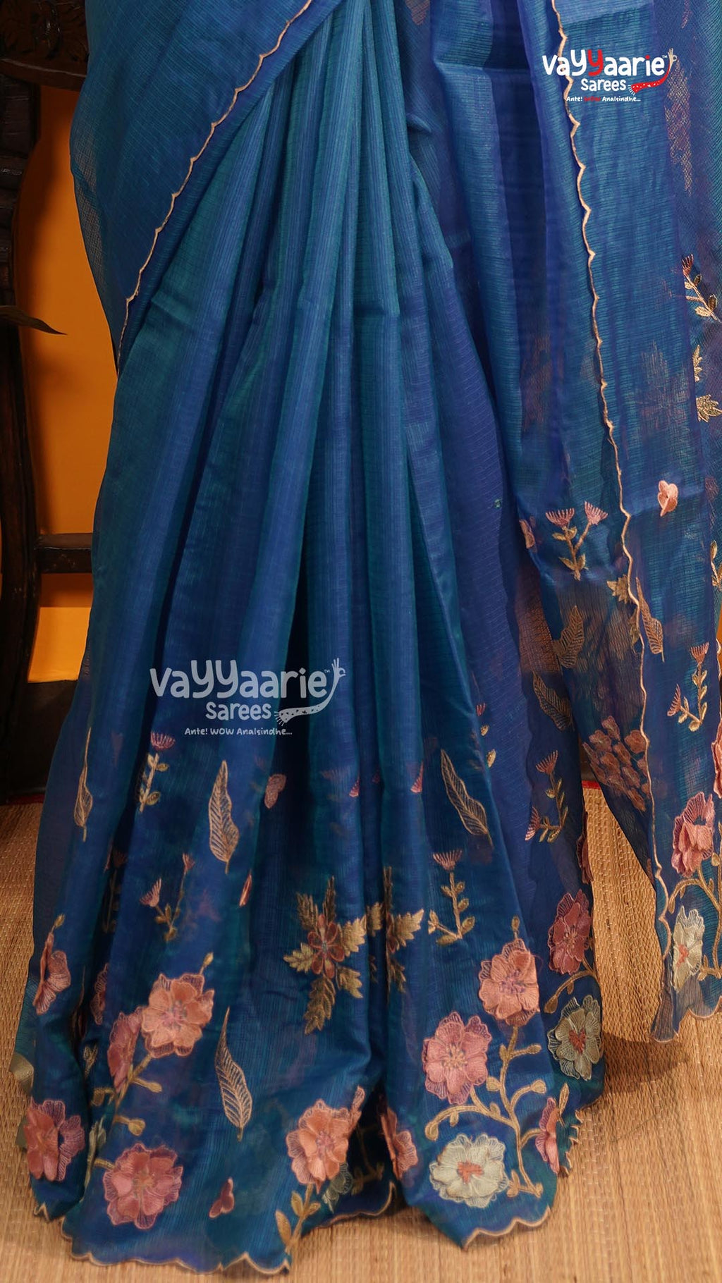 Royal Blue Fancy Saree | Fancy Ethnic Wear Saree | Vayyaarie Sarees