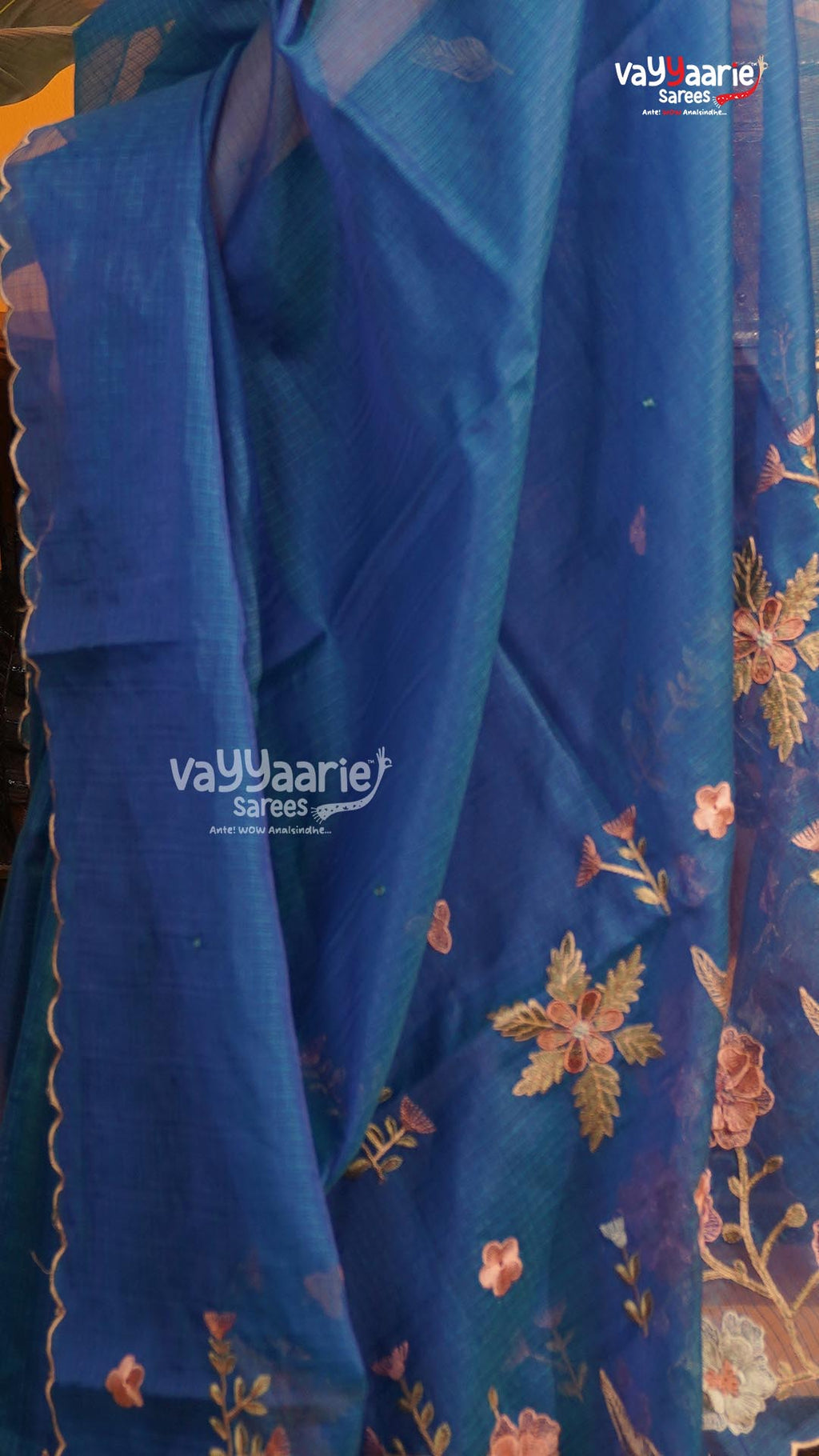 Royal Blue Fancy Saree | Fancy Ethnic Wear Saree | Vayyaarie Sarees