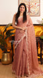 Peach Fancy Saree | Fancy Ethnic Wear Saree | Vayyaarie Sarees