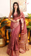 Wine Semi Dupion Silk Saree | Fancy Ethnic Wear Saree | Vayyaarie Sarees