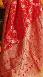Red Fancy Saree | Traditional Ethnic Saree | Vayyaarie Sarees