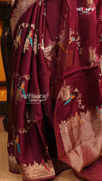 Wine Fancy Saree | Traditional Ethnic Saree | Vayyaarie Sarees