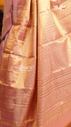 Peach Pattu Saree | Traditional Ethnic Saree | Vayyaarie Sarees