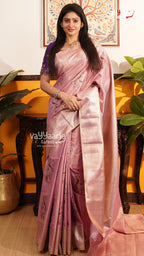 Baby Pink Dmm Pattu Saree | Traditional Ethnic Saree | Vayyaarie Sarees