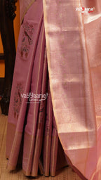 Baby Pink Dmm Pattu Saree | Traditional Ethnic Saree | Vayyaarie Sarees