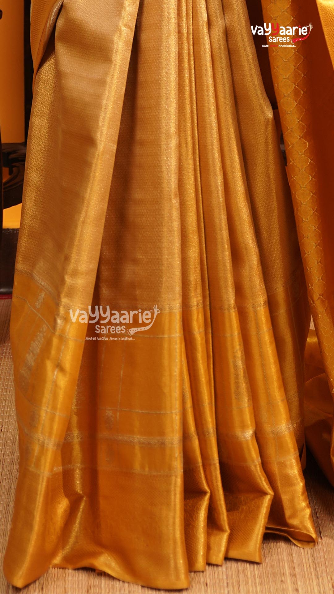 Gold Pattu Saree | Traditional Ethnic Saree | Vayyaarie Sarees