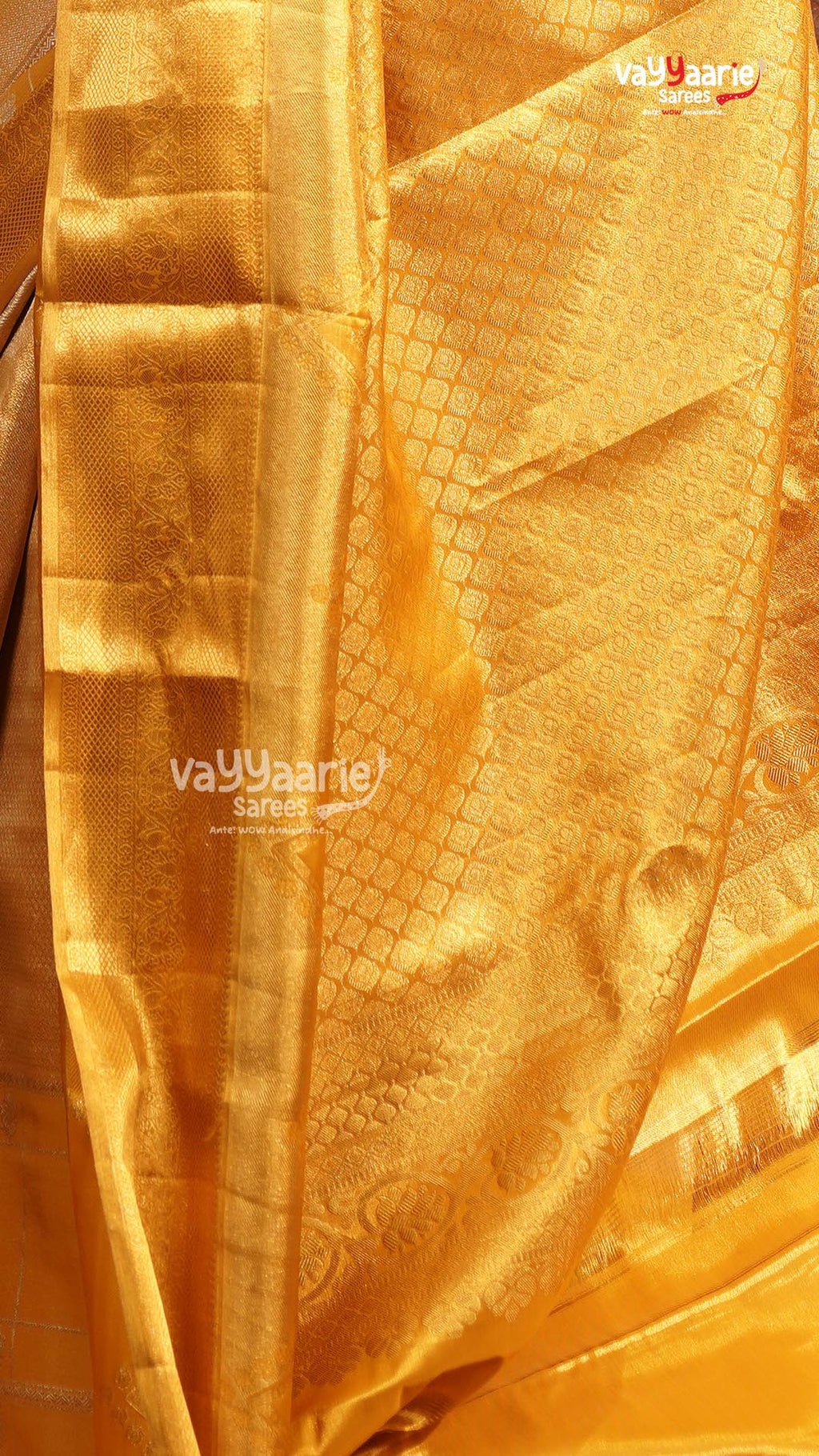 Gold Pattu Saree | Traditional Ethnic Saree | Vayyaarie Sarees