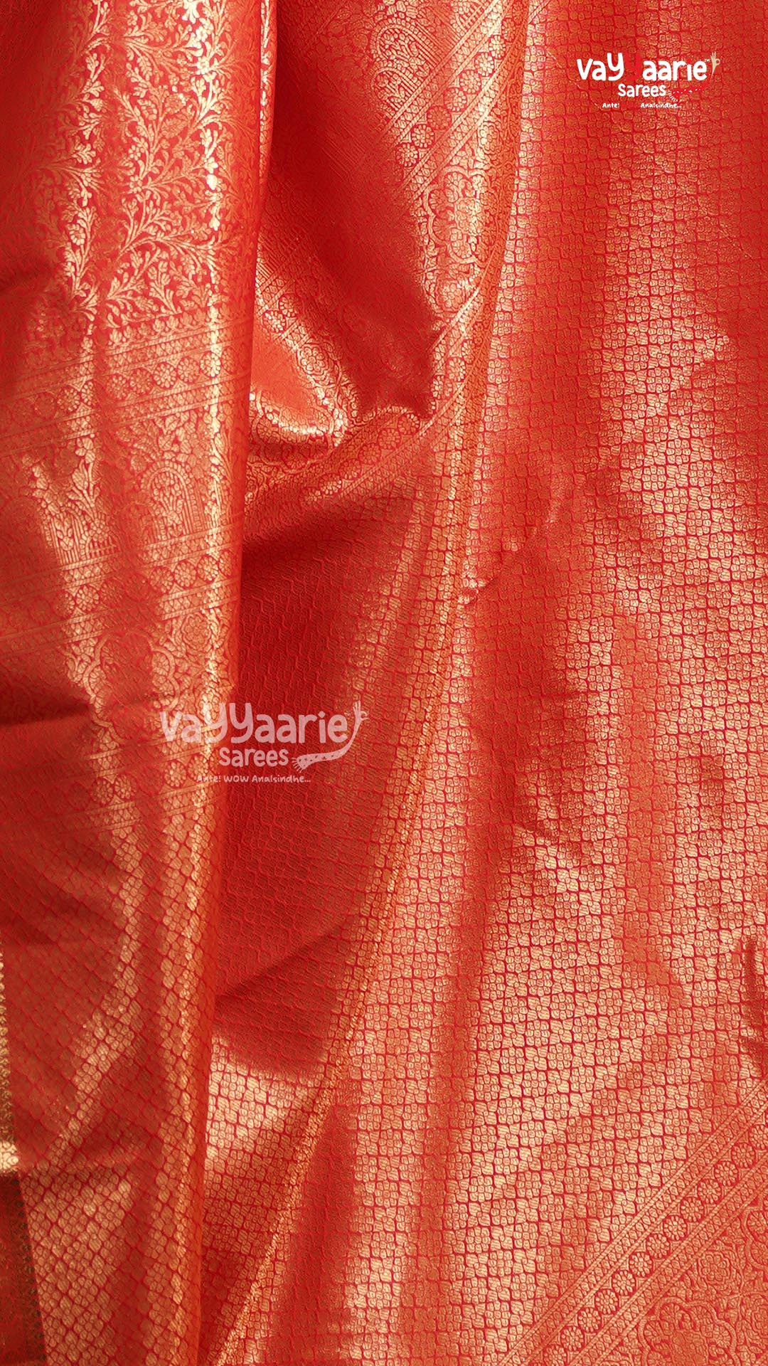 Red Dmm Pattu Saree | Traditional Ethnic Saree | Vayyaarie Sarees