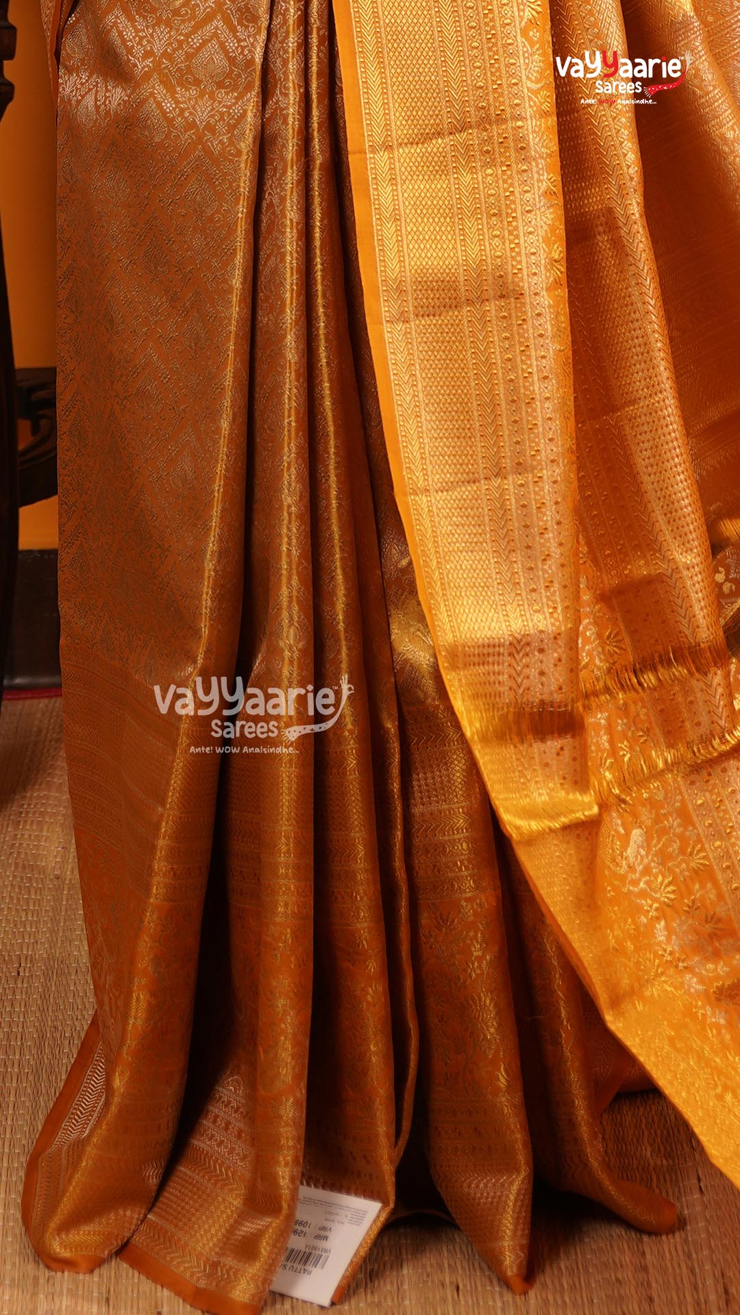 Gold Pattu Saree | Traditional Ethnic Saree | Vayyaarie Sarees