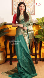 Rama Green Dmm Pattu Saree | Traditional Ethnic Saree | Vayyaarie Sarees