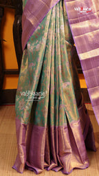 Sea Green Pattu Saree | Traditional Ethnic Saree | Vayyaarie Sarees