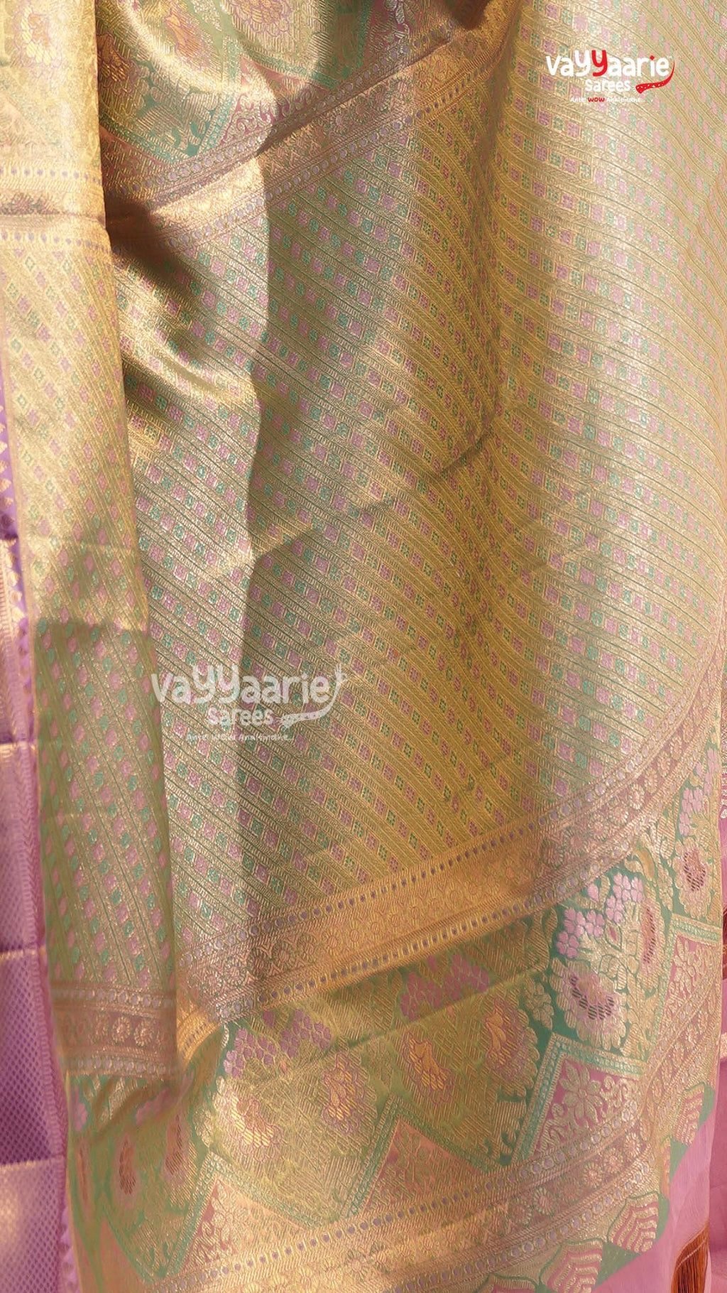Sea Green Pattu Saree | Traditional Ethnic Saree | Vayyaarie Sarees