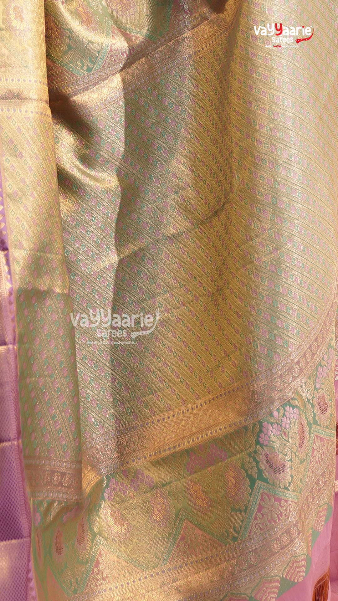Sea Green Pattu Saree | Traditional Ethnic Saree | Vayyaarie Sarees