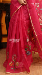 Rani Pink Fancy Saree | Fancy Ethnic Wear Saree | Vayyaarie Sarees