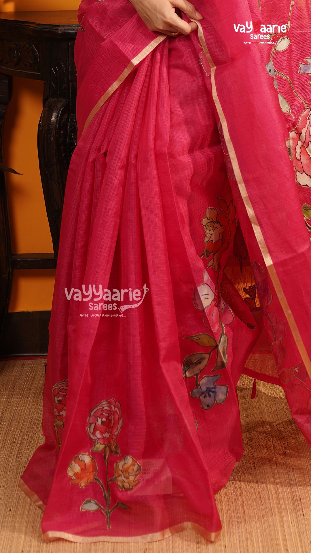 Rani Pink Fancy Saree | Fancy Ethnic Wear Saree | Vayyaarie Sarees