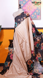 Biscuit Tusser Saree | Fancy Ethnic Wear Saree | Vayyaarie Sarees