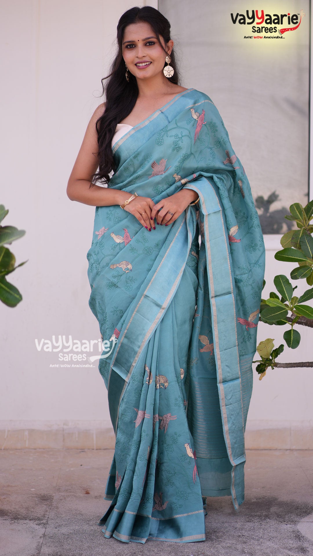 Sea green Tissu Saree | Fancy Ethnic Wear Saree | Vayyaarie Sarees