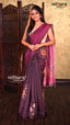 Rani Pink Semi Linen Saree | Fancy Ethnic Wear Saree | Vayyaarie Sarees