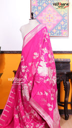 Rani Pink Mushroom Saree | Fancy Ethnic Wear Saree | Vayyaarie Sarees