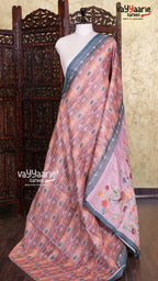 Biscuit Linen Saree | Fancy Ethnic Wear Saree | Vayyaarie Sarees