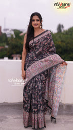 Biscuit Tusser Saree | Fancy Ethnic Wear Saree | Vayyaarie Sarees