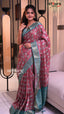 Pink Crape Saree | Fancy Ethnic Wear Saree | Vayyaarie Sarees