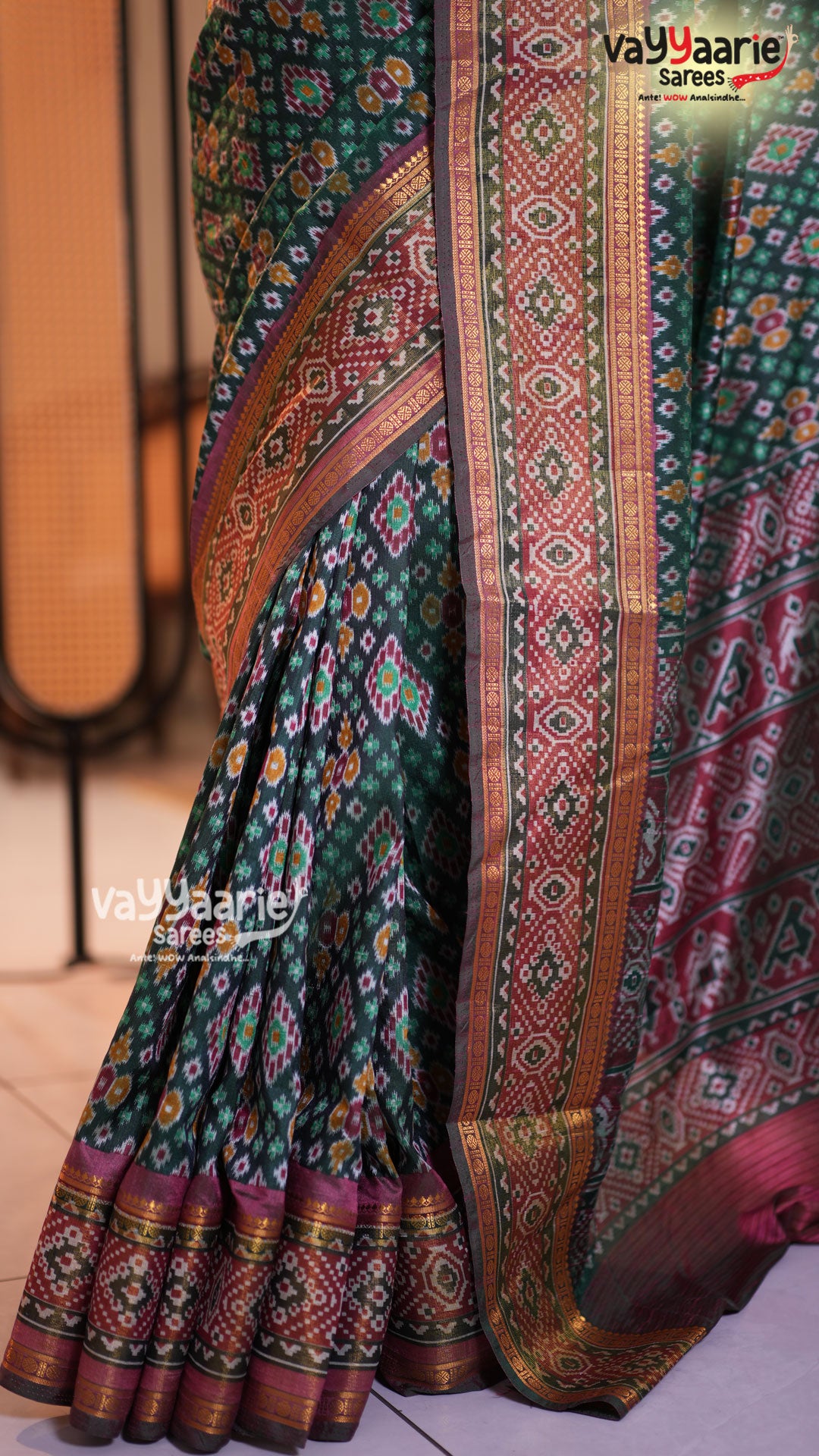Green Dola Silk Saree | Fancy Ethnic Wear Saree | Vayyaarie Sarees
