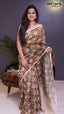 Mehendi Green Semi Linen Saree | Fancy Ethnic Wear Saree | Vayyaarie Sarees