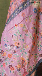 Biscuit Linen Saree | Fancy Ethnic Wear Saree | Vayyaarie Sarees