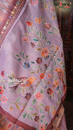 Biscuit Linen Saree | Fancy Ethnic Wear Saree | Vayyaarie Sarees