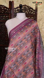Biscuit Linen Saree | Fancy Ethnic Wear Saree | Vayyaarie Sarees