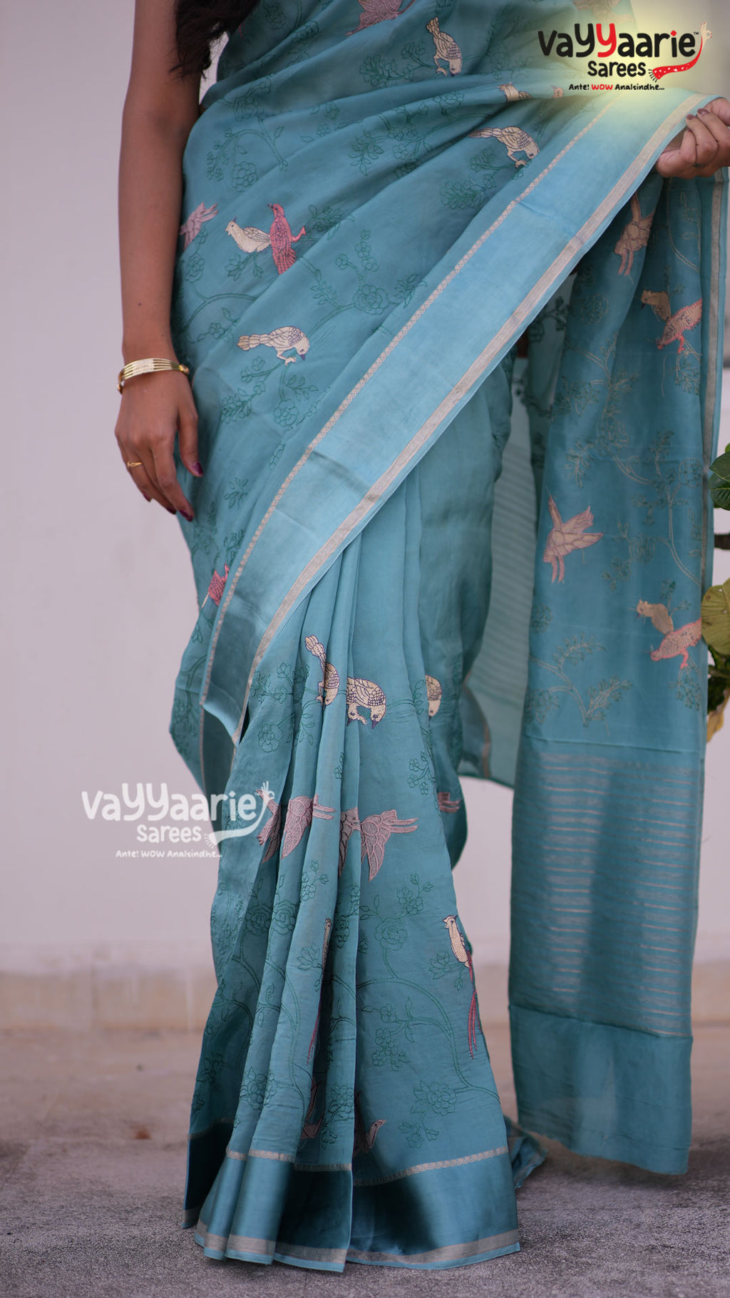 Sea green Tissu Saree | Fancy Ethnic Wear Saree | Vayyaarie Sarees