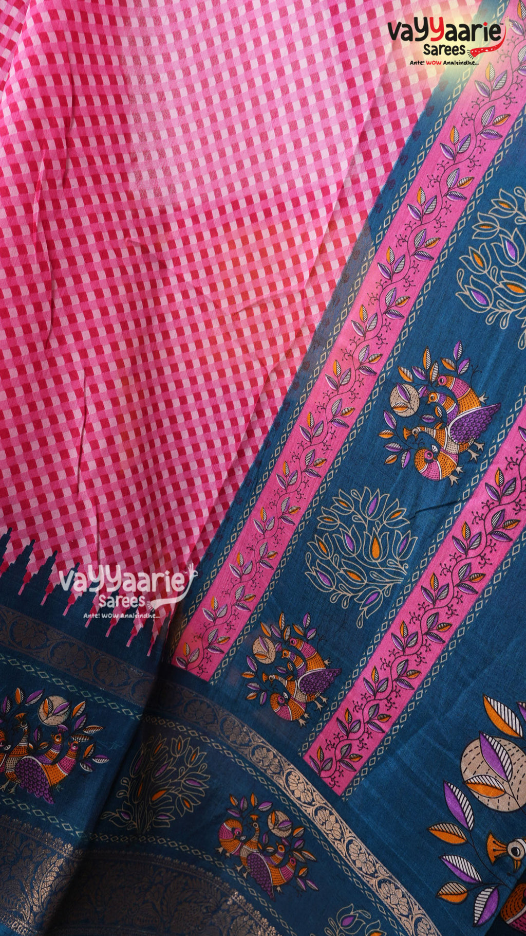 Orange Dola Silk Saree | Fancy Ethnic Wear Saree | Vayyaarie Sarees