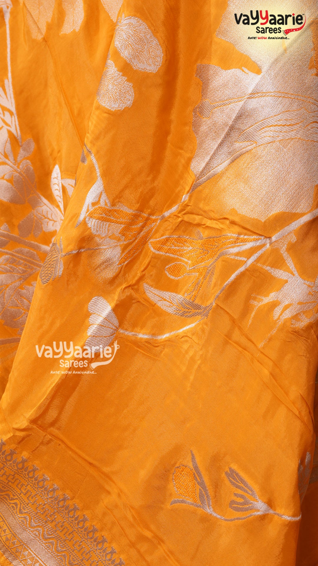 Yellow Mushroom Saree | Fancy Ethnic Wear Saree | Vayyaarie Sarees