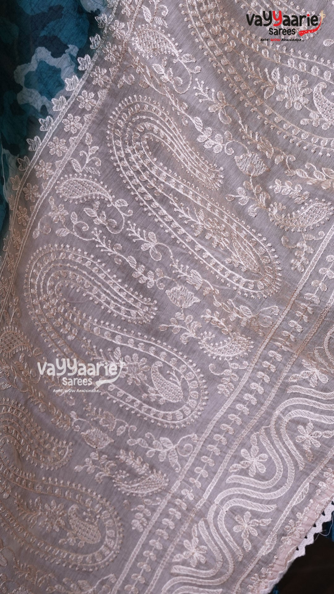 Rama Green Semi Linen Saree | Fancy Ethnic Wear Saree | Vayyaarie Sarees