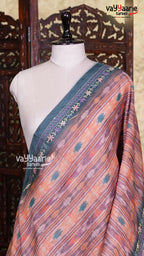 Biscuit Linen Saree | Fancy Ethnic Wear Saree | Vayyaarie Sarees