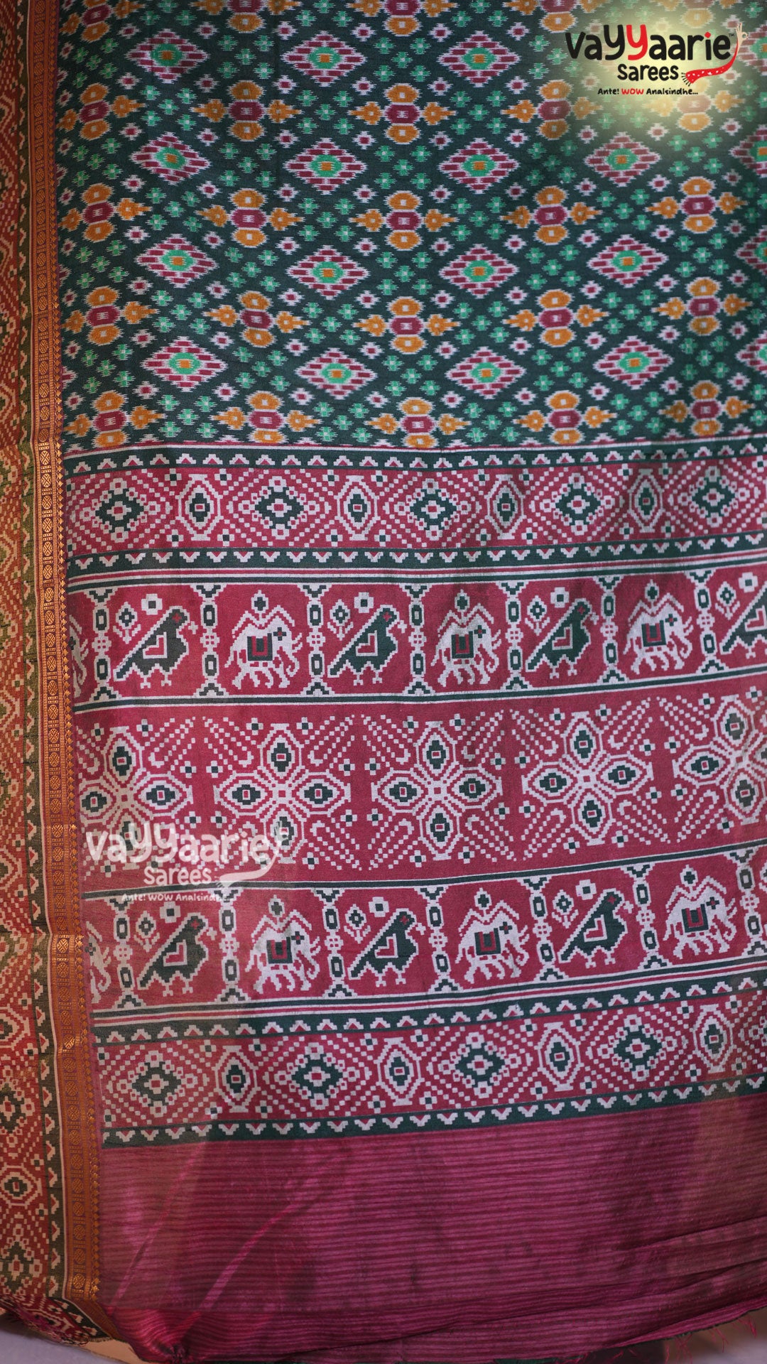Green Dola Silk Saree | Fancy Ethnic Wear Saree | Vayyaarie Sarees