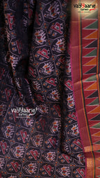 Black Dola Silk Saree | Fancy Ethnic Wear Saree | Vayyaarie Sarees
