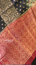 Black Mushroom Saree | Fancy Ethnic Wear Saree | Vayyaarie Sarees