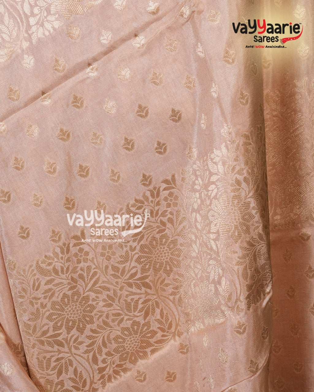 Biscuit Mushroom Saree | Fancy Ethnic Wear Saree | Vayyaarie Sarees