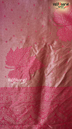 Pink Tusser Saree | Fancy Ethnic Wear Saree | Vayyaarie Sarees