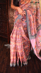 Biscuit Linen Saree | Fancy Ethnic Wear Saree | Vayyaarie Sarees