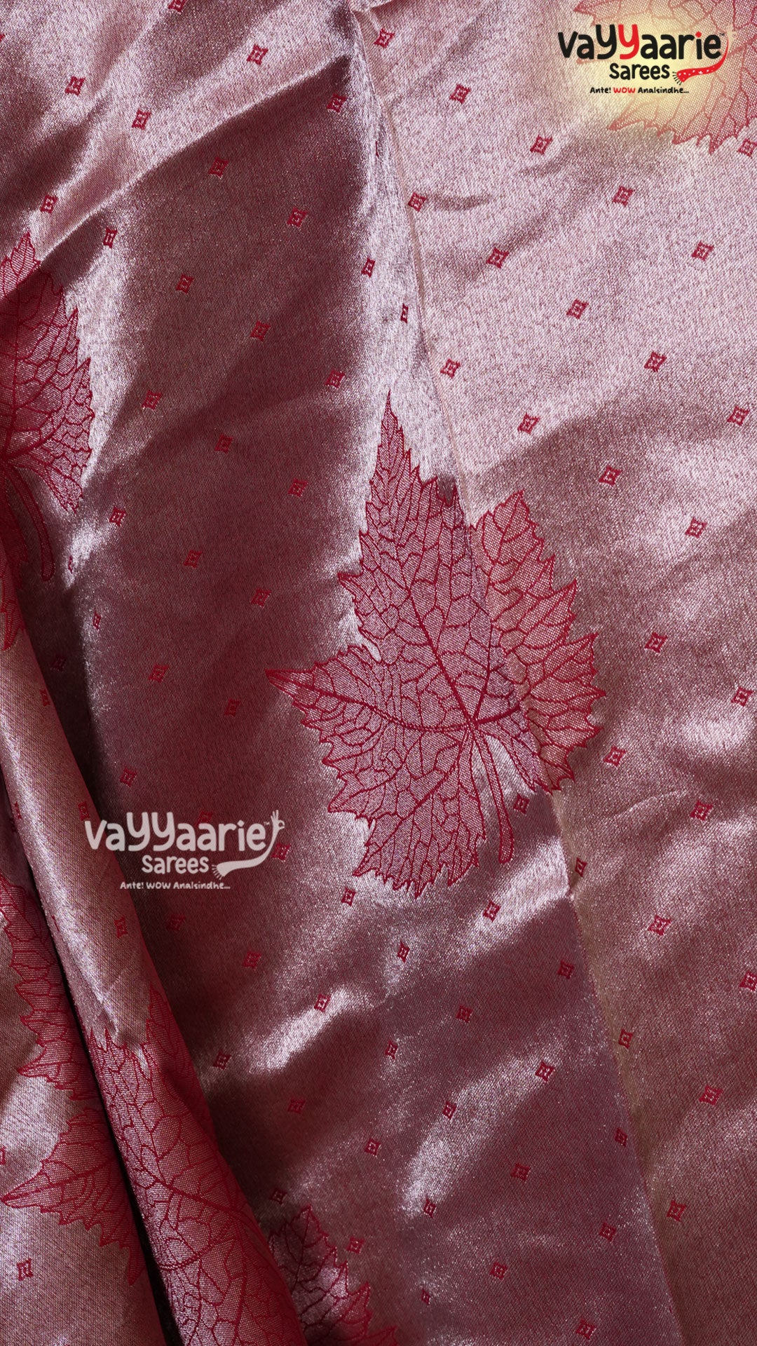 Maroon Tusser Saree | Fancy Ethnic Wear Saree | Vayyaarie Sarees