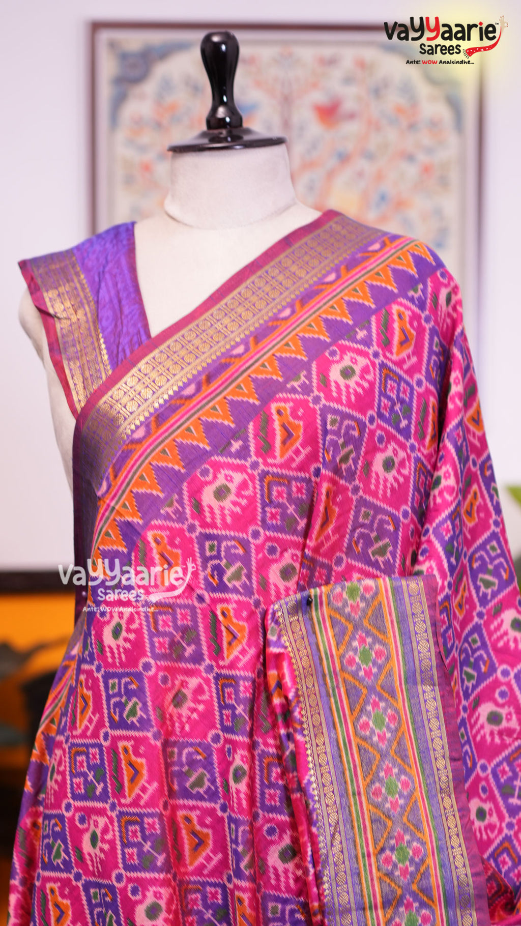 Pink Dola Silk Saree | Fancy Ethnic Wear Saree | Vayyaarie Sarees