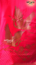 Pink Crepe Saree | Fancy Ethnic Wear Saree | Vayyaarie Sarees