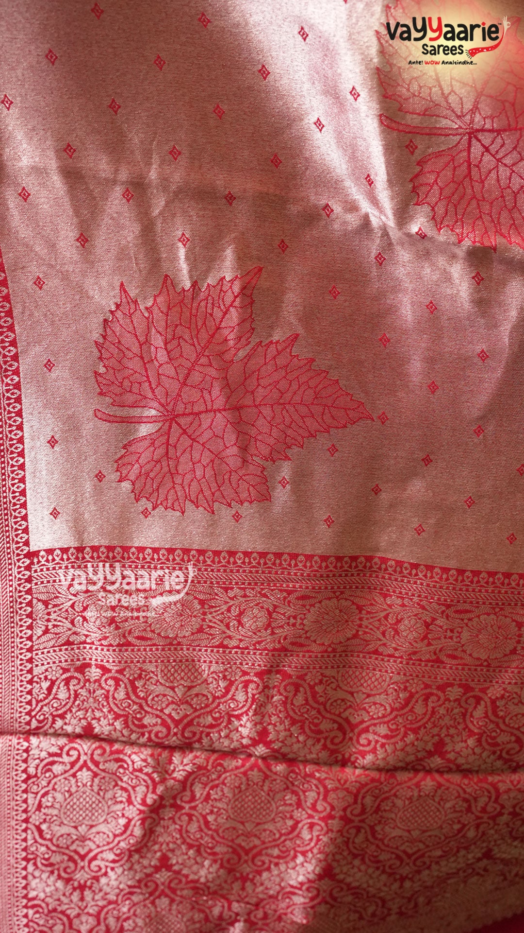 Maroon Tusser Saree | Fancy Ethnic Wear Saree | Vayyaarie Sarees