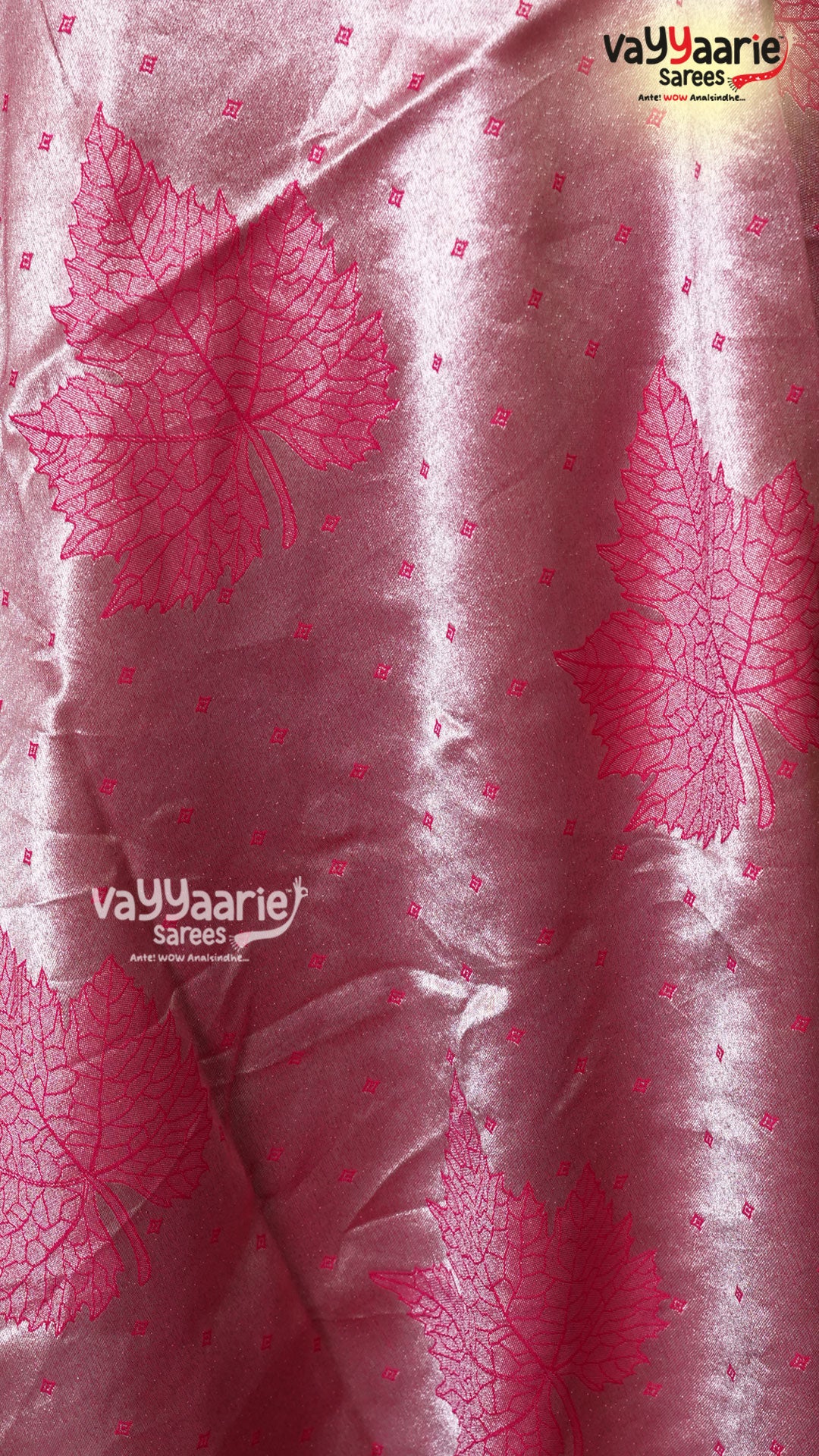 Pink Tusser Saree | Fancy Ethnic Wear Saree | Vayyaarie Sarees