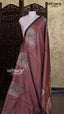 Brown Semi Linen Saree | Fancy Ethnic Wear Saree | Vayyaarie Sarees